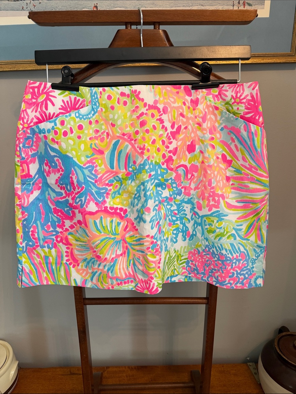 Lilly Pulitzer Coral Print Skirt